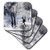 3dRose Figure Skater Silhouette Skating on A Frozen Pond in A Beautiful Winter Snow Scene - Soft Coasters Set of 8 CST-79445-2