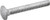 Hillman 812527 Hot Dipped Galvanized Carriage Bolt 14 x 5-Inch Silver 100-Pack
