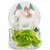 Elanze Designs Castle Unicorn with Green Dragon Figurine 100MM Water Globe Plays Tune You are My Sunshine