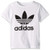 adidas Originals boys Trefoil Tee Shirt WhiteBlack Large US adidas Originals boys Trefoil Tee Shirt WhiteBlack Large US