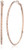 GUESS Basic Rose Gold Large Diamond Cut Hoop Earrings