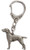 German Short Haired Pointer Made in U_K Artistic Style Dog Key Ring Collection