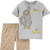 Carters 2-Piece Monkey Tee   Poplin Short Set 18 Months