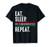 Fluminense Funny Eat Sleep Repeat Soccer Brazil Gift T-Shirt