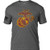 7_62 Design USMC Eagle Globe   Anchor Distressed Mens T ShirtHeather GraphiteMedium