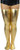ToBeInStyle Womens Wet Look Thigh Highs - Gold - ML