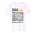 Funny Mashed Potatoes Nutrition Fact Thanksgiving Christmas Premium T-Shirt