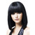 Black Wigs For Women Short Straight Bob Hair Wigs With Bangs Natural Looking Heat Resistant Hair Cosplay Costume Wigs Black