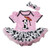 Petitebella 1st Cowgirl Hat Pink Bodysuit Cow Tutu Baby Dress Nb-18m 6-12month