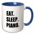 3dRose 180428_6 Eat Sleep Piano - Gift For Pianist Playing Musicians Music Black Text Two Tone Mug 11 oz Multicolor