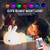 Kids Bunny Night Lights Cute Lamp Silicone Baby Night LightColor Changing Led Nightlight with Touch Sensor and Remote Control for Kids Children Toddler Baby Girls