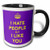 3dRose I hate people but I like you Mug, Black, 11 oz