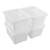 Kiddream 5_5 Liter Plastic Box with Lid Clear Storage Box Set of 4