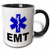 3dRose (mug_159582_4) EMT - Two Tone Black Mug, 11oz