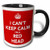 3dRose mug_222843_4 "I Cant Keep Calm I'm A Red Head Red" Ceramic Mug, Black/Red, 11 oz