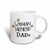 3dRose German Shepherd Dog Dad Mug, Brown, 11 oz