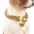 Majesty 18K Yellow Gold Cuban Link Dog Chain 18