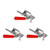 Utoolmart Toggle Clamp JY-302-F Push Pull Action Quick-Release Hand Tool 136Kg 300lbs Capacity 3 Pcs