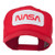 NASA Logo Embroidered Patched High Profile Cap - Red OSFM