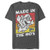 Mens Nintendo Raccoon Mario Made in The 80s T-Shirt - Charcoal Heather - Large