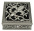 Fei Gifts Fleur De Lis Trinket Box, Pewter Silver, 2.5" x 2.5" x 1"