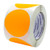ChromaLabel 3 Inch Round Permanent Color-Code Dot Stickers 500 per Roll Fluorescent Orange