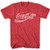 Coke Classic Vintage 80s Adult Logo T-shirtHeather RedLarge