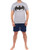 DC Comics Mens Batman Pajamas Size Large Blue