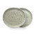 RoRo 7 Inch Mottled Appetizer Plate Set of 2 Gray Speckled Hand-Thrown
