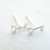 Camilee Designs Sterling Silver Key Stud Earrings