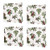 C F Home Winter Botanical Forest Green 18 x 18 Inch Cotton Fabric Decorative Christmas Napkins Set of 4