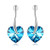 PLATO H Heart Shaped Crystal Earrings for Women Ocean Blue Heart Long Earrings With Crystal From Swarovski Fashion Color Changing Love Heart Jewelry Earring Birthday Gift for Girlfriend Mom or Daug PLATO H Heart Shaped Crystal Earrings for Women Ocean Blue Heart Long Earrings With Crystal From Swarovski Fashion Color Changing Love Heart Jewelry Earring Birthday Gift for Girlfriend Mom or Daug