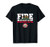 California Fire Rescue Firefighter Firemen Uniform Duty T-Shirt