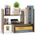 Expandable Wood Desktop Bookshelf Desktop Organizer Office Storage Rack Wood Display Shelf Counter Storage Rack Top Bookcase - Freestyle Display Natural Stand Office Supplies Desk Organizer Brown