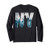 New York City Skyline T-shirt New York shirt New York City Long Sleeve T-Shirt