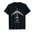 B-52 Stratofortress Tech Drawing Cold War Bomber T-shirt