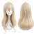 DanganRonpa Kaede Akamatsu Cosplay Wig Long Blonde Wigs for Anime Comic Con Halloween Party Custumes 003F