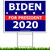 VIBE INK Joe Biden for President 2020 Political Campaign Yard Sign Large 24x18 with Included Lawn H-Stake - Made in America - Waterproof - Front   Back