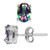 Silvershake 1_82ct_ Oval Shape Mystic Fire Topaz 925 Sterling Silver Stud Earrings