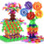 Snowflakes Building Construction Blocks, Kids Interlocking Gears Toy Set, Educational STEM Toy (1.6in diameter piece, 500pcs/pack)