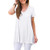 AWULIFFAN Womens Summer Short Sleeve V-Neck T-Shirt Short Sleeve Sleepwear Tunic Tops Blouse Shirts?WhiteMedium?