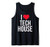I Love Tech House - Dance Music Rave DJ Gift Tank Top
