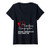 Womens Cardiac Sonographer Echo Tech Learn RDCS V-Neck T-Shirt