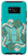 Galaxy S8 Aesthetic Turquoise Blue Floral Flower Initial H Monogram Case