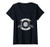 Womens Chaotic Neutral RPG Alignment Distressed V-Neck T-Shirt
