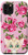 iPhone 11 Pro Cartoon Kitten Vintage Rose Pattern Animal Head Case
