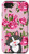 iPhone SE 2020  7  8 Happy Grey Cat Vintage Rose Pattern Animal Head Case
