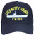 USS Kitty Hawk CV-63 Baseball Cap_ Navy Blue_ Made in USA