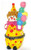 Art Gifts Circus Clown Costume with Balloons Trinket Box