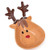 Ceramic Reindeer Dip Bowl with Spreaders